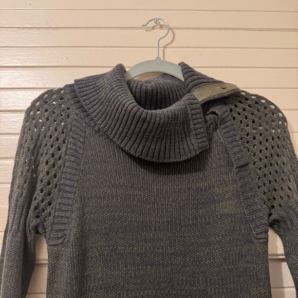 Prana Archer Sweater Dress in Cargo Green - Picture 4 of 8